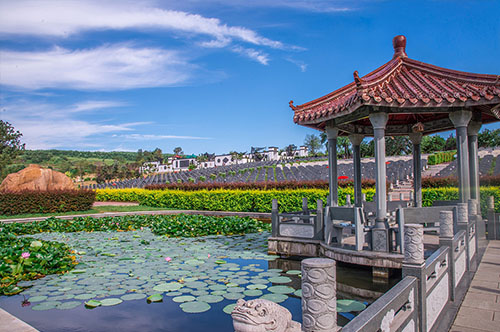 沈阳公墓里墓地价格4900元起的福禄园花园景观